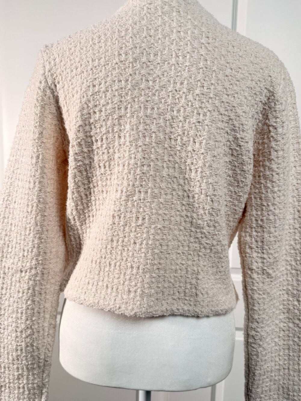 NWOT UNIQLO Knitted Short Jacket in Cream, Size S - Picture 5 of 11